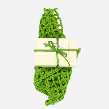 Αγνό σαπούνι ελαιολάδου με χειροποίητη βαμβακερή σαπουνοθήκη