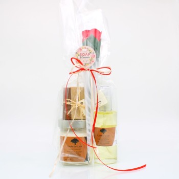 Σετ σώματος βανίλια και πιπέρι με τριαντάφυλλο 