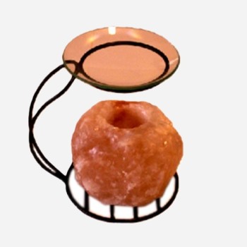 Αρωματοδοχείο από αλάτι Ιμαλαΐων με ξεχωριστή βάση για ρεσώ