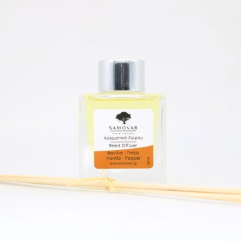 Αρωματικό χώρου με μπαμπού στικς και άρωμα βανίλια-πιπέρι