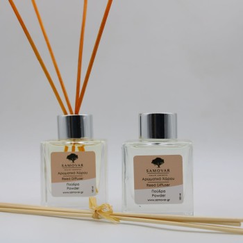 Αρωματικό χώρου με μπαμπού στικς και άρωμα πούδρας