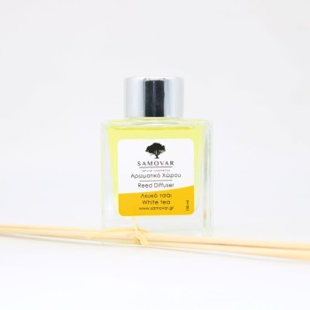 Αρωματικό χώρου με μπαμπού στικς και άρωμα λευκό τσάι
