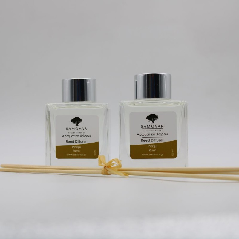 Αρωματικό χώρου με μπαμπού στικς και άρωμα ρούμι