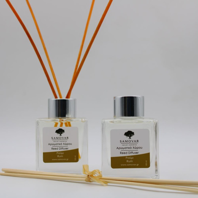 Αρωματικό χώρου με μπαμπού στικς και άρωμα ρούμι