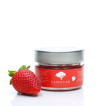 Scrub ζάχαρης  για το σώμα με φράουλα Scrub ζάχαρης  για το σώμα με φράουλα