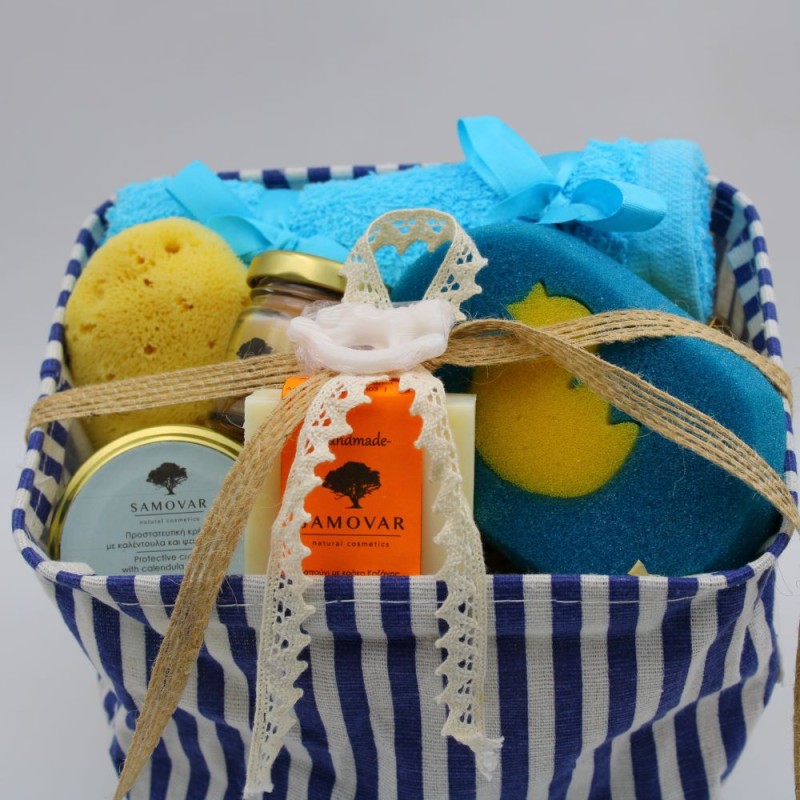 Καλάθι δώρου για βάπτιση / baby shower / πρώτα γενέθλια